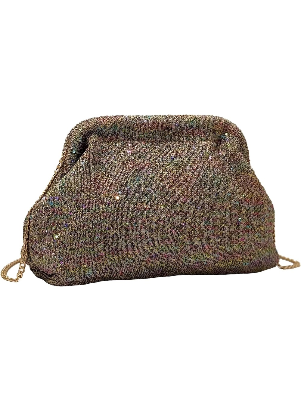 〽️ Women's Multi Color Sequin Dumpling Clutch Purse Sparkly Evening Bags